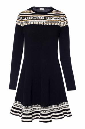 Ruffled wool dress, zdjęcie 1 Ruffled wool dress od Valentino Red